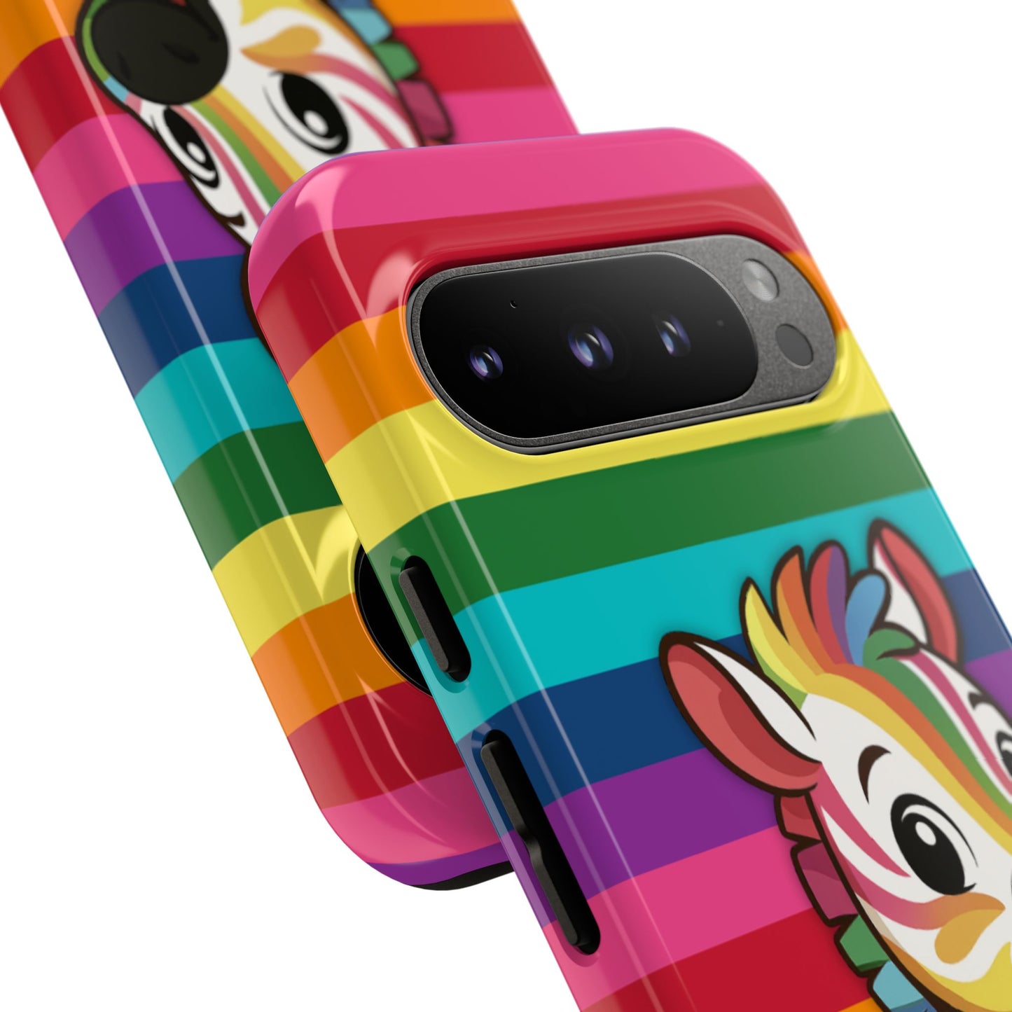 "zee the o.g." – original rainbow pride zebra android tough phone case