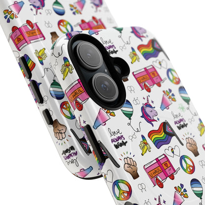 “Identity Mix” LGBTQIA+ Collage MagSafe® Tough iPhone Case