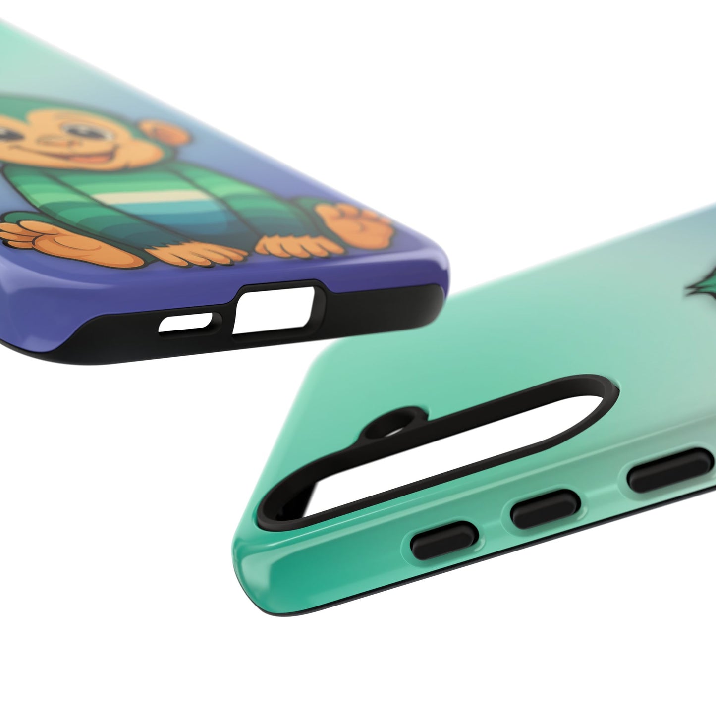 "monkey love" – gay [mlm] pride android tough phone case