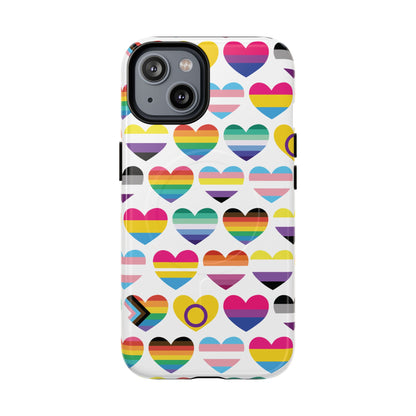 "Proud Hearts" LGBTQIA+ Love MagSafe® iPhone Case