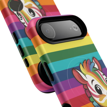 "Zee the O.G." – Original Rainbow Pride Zebra MagSafe® iPhone Tough Case