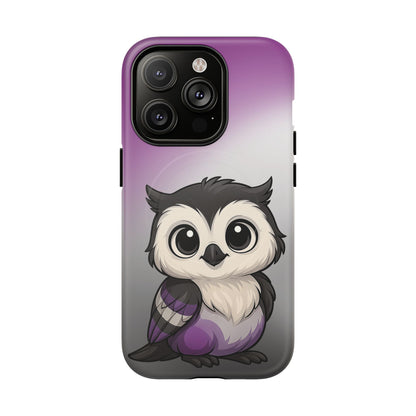 "Ace-Wise" – Asexual Pride Owl MagSafe® iPhone Tough Case