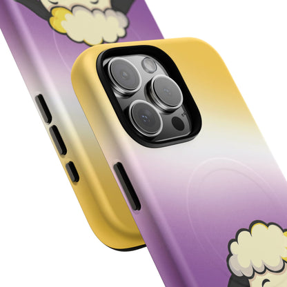 "NonbiBaaary" – Nonbinary Pride Sheep MagSafe® iPhone Tough Case