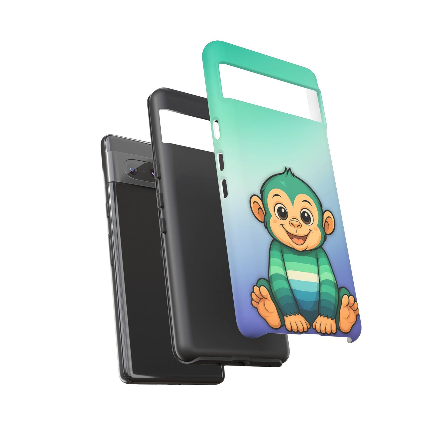 "monkey love" – gay [mlm] pride android tough phone case