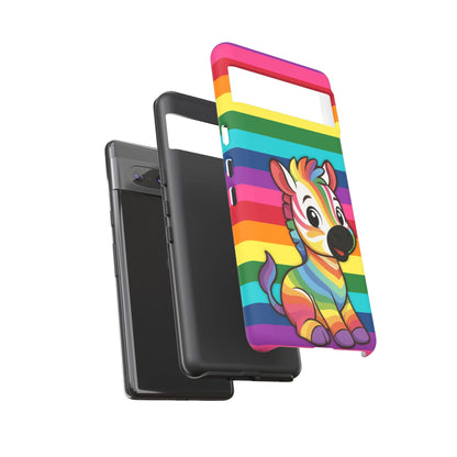 "Zee the O.G." – Original Rainbow Pride Zebra Android Tough Phone Case