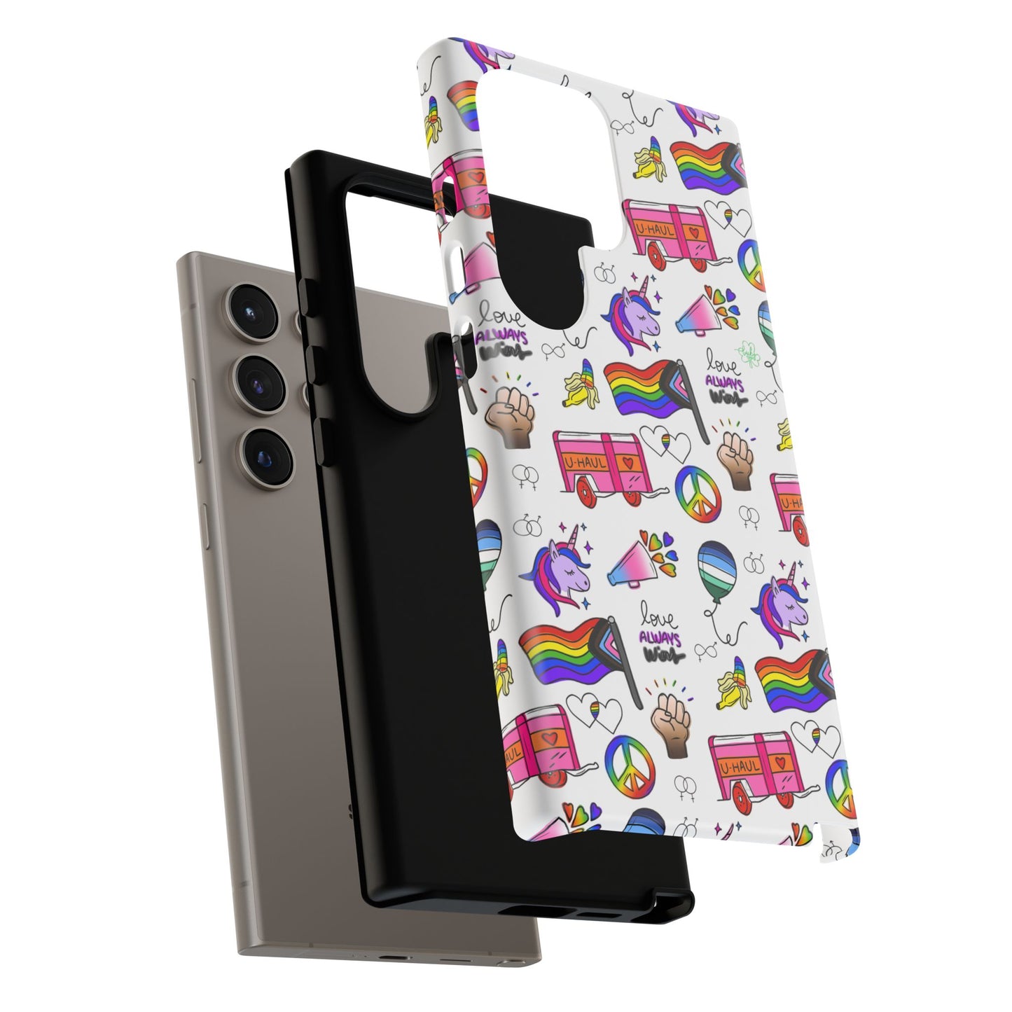 "identity mix" lgbtqia+ collage android tough phone case