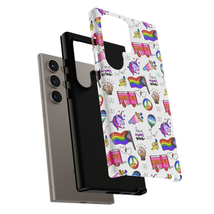 "Identity Mix" LGBTQIA+ Collage Android Tough Phone Case