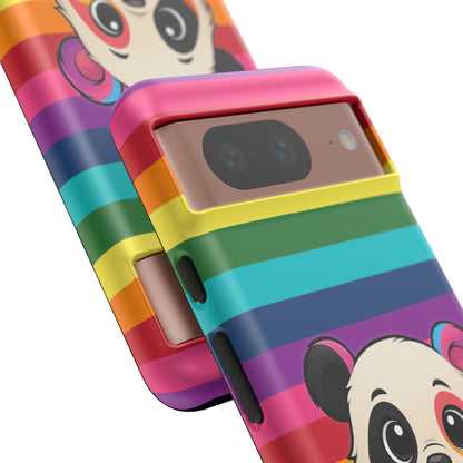 "PrideCub" – Progress + Rainbow Pride Panda Android Tough Phone Case