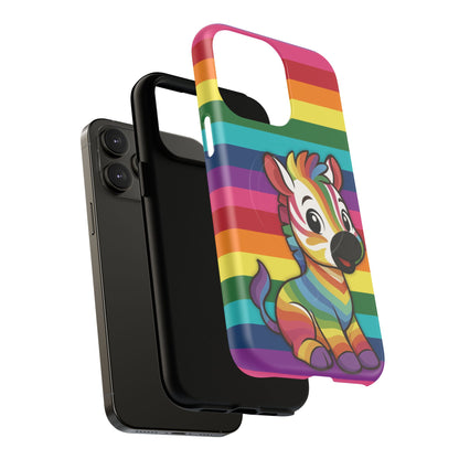 "Zee the O.G." – Original Rainbow Pride Zebra MagSafe® iPhone Tough Case
