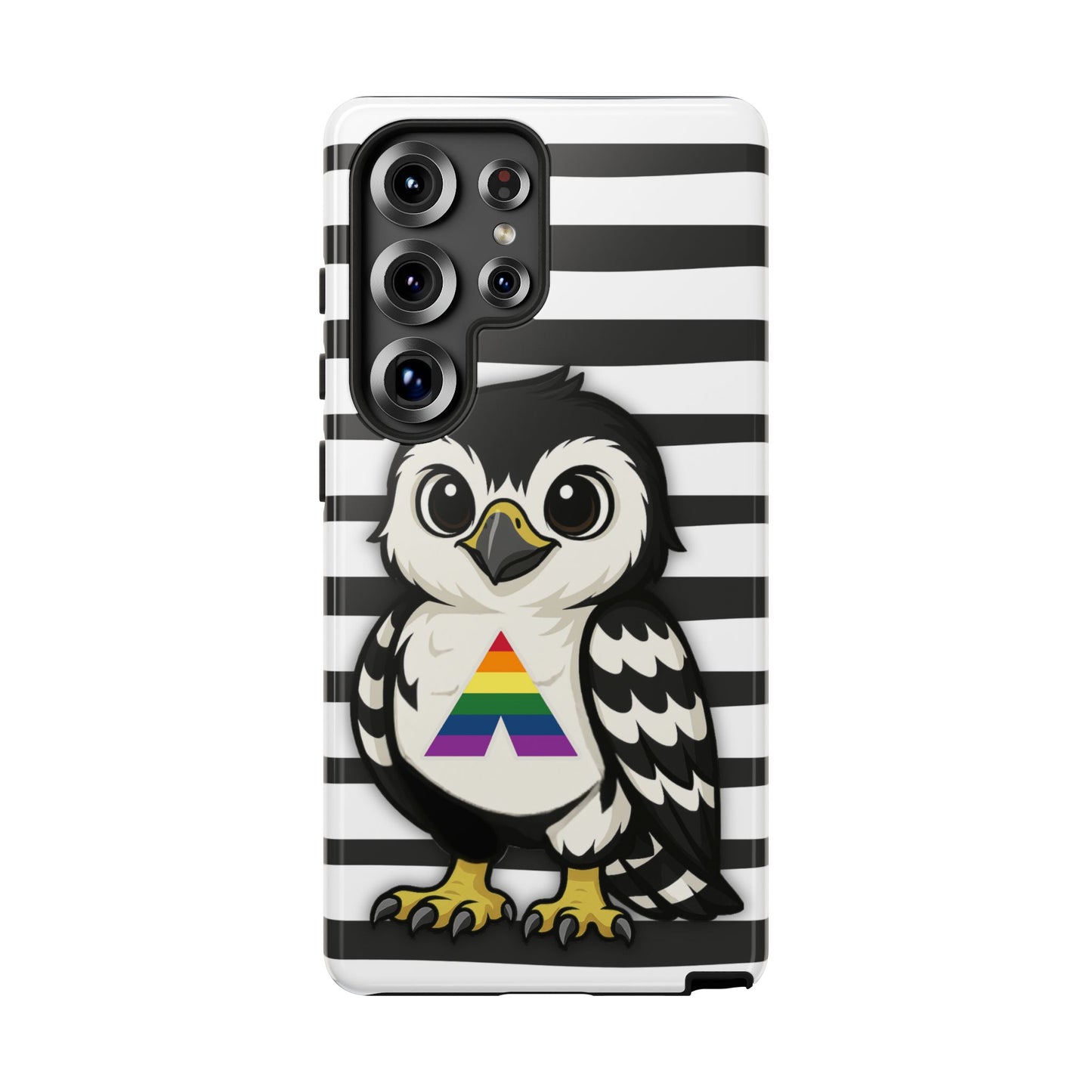 "fly with pride" – lgbtqia+ ally pride hawk android tough phone case