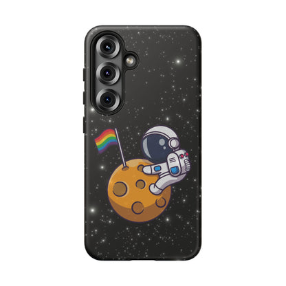 "Cosmic Queer" LGBTQIA+ Android Astronaut Tough Phone Case