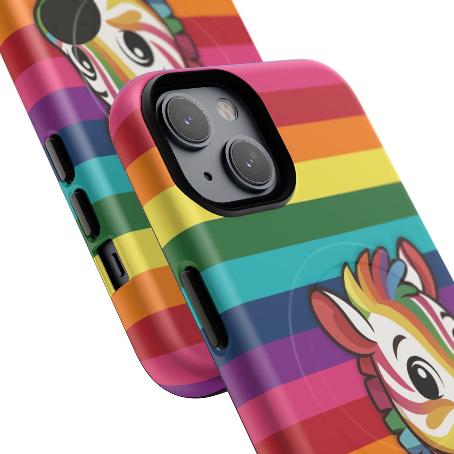 "zee the o.g." – original rainbow pride zebra magsafe® iphone tough case