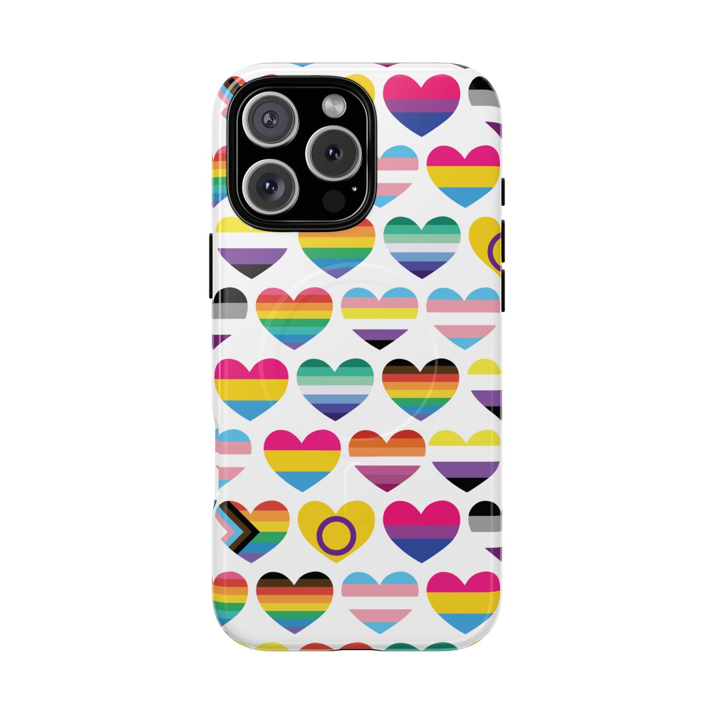 "proud hearts" lgbtqia+ love magsafe® iphone case