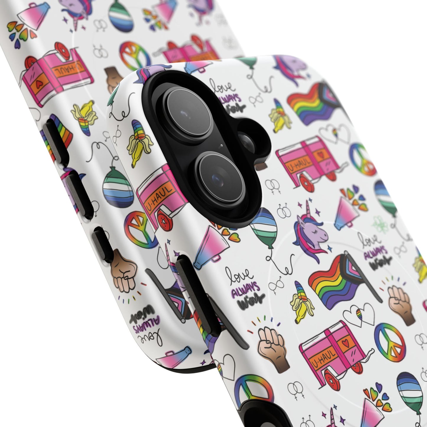 “identity mix” lgbtqia+ collage magsafe® tough iphone case