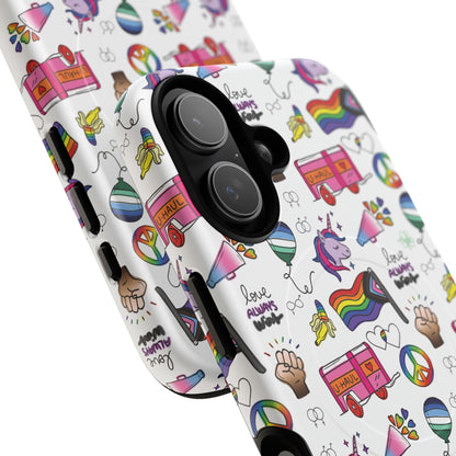 “Identity Mix” LGBTQIA+ Collage MagSafe® Tough iPhone Case