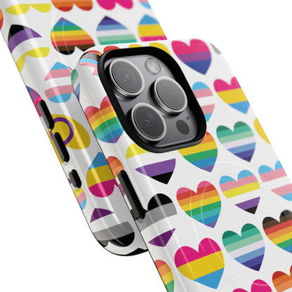 "Proud Hearts" LGBTQIA+ Love MagSafe® iPhone Case