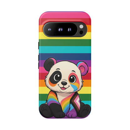 "PrideCub" – Progress + Rainbow Pride Panda Android Tough Phone Case