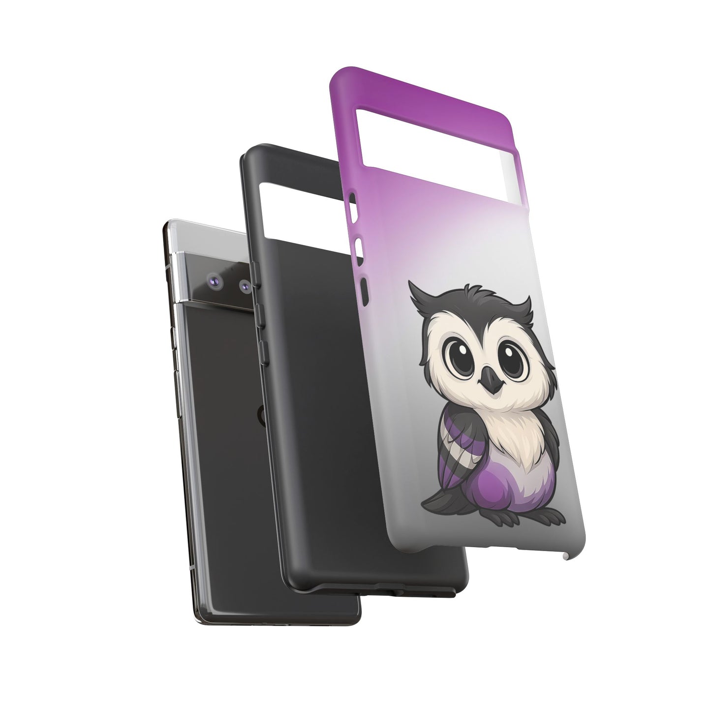 "ace-wise" – asexual pride owl android tough phone case