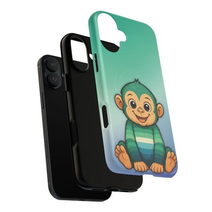 "Monkey Love" – Gay [MLM] Pride Monkey MagSafe® iPhone Tough Case