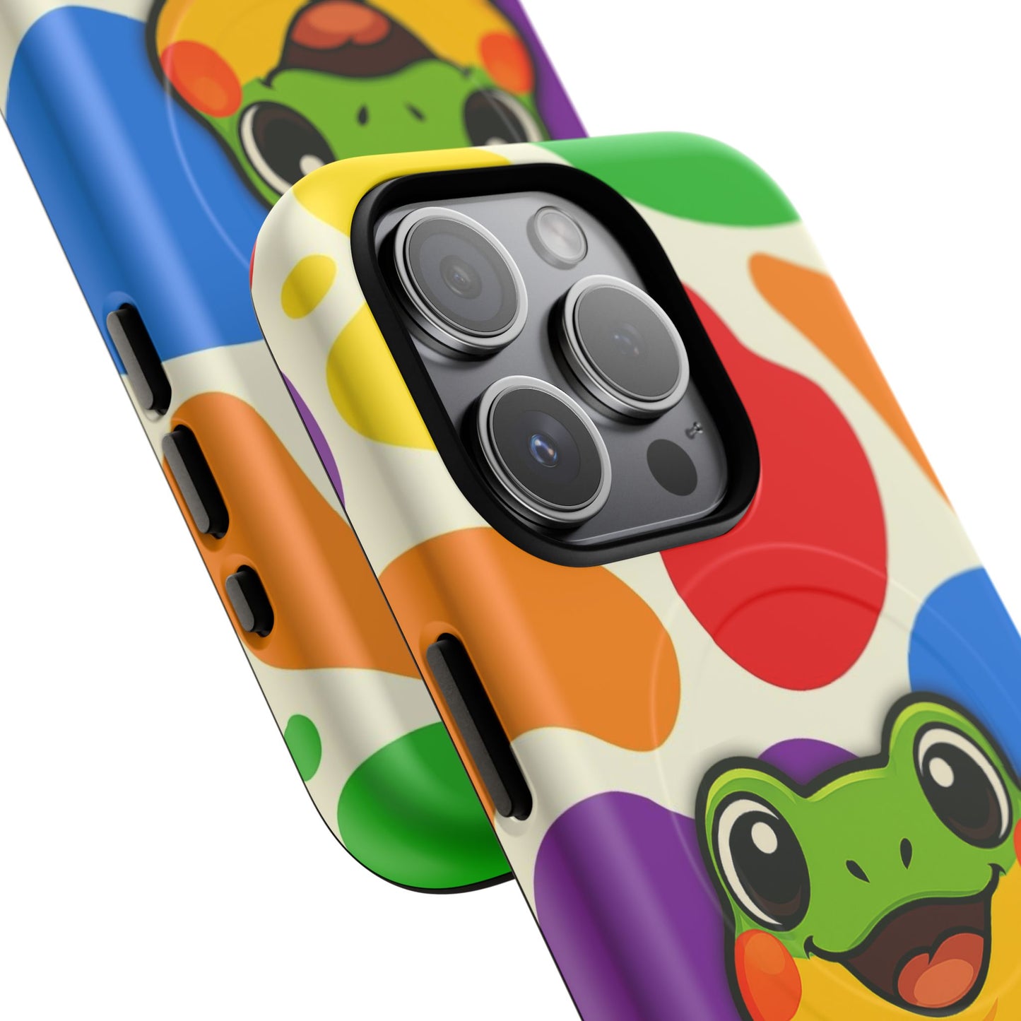"rainbow ribbit" - lgbtqia+ pride frog magsafe® iphone tough case