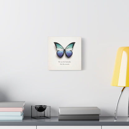 Gay Male Pride Butterfly | Metamorphosis Series Canvas Wall Art