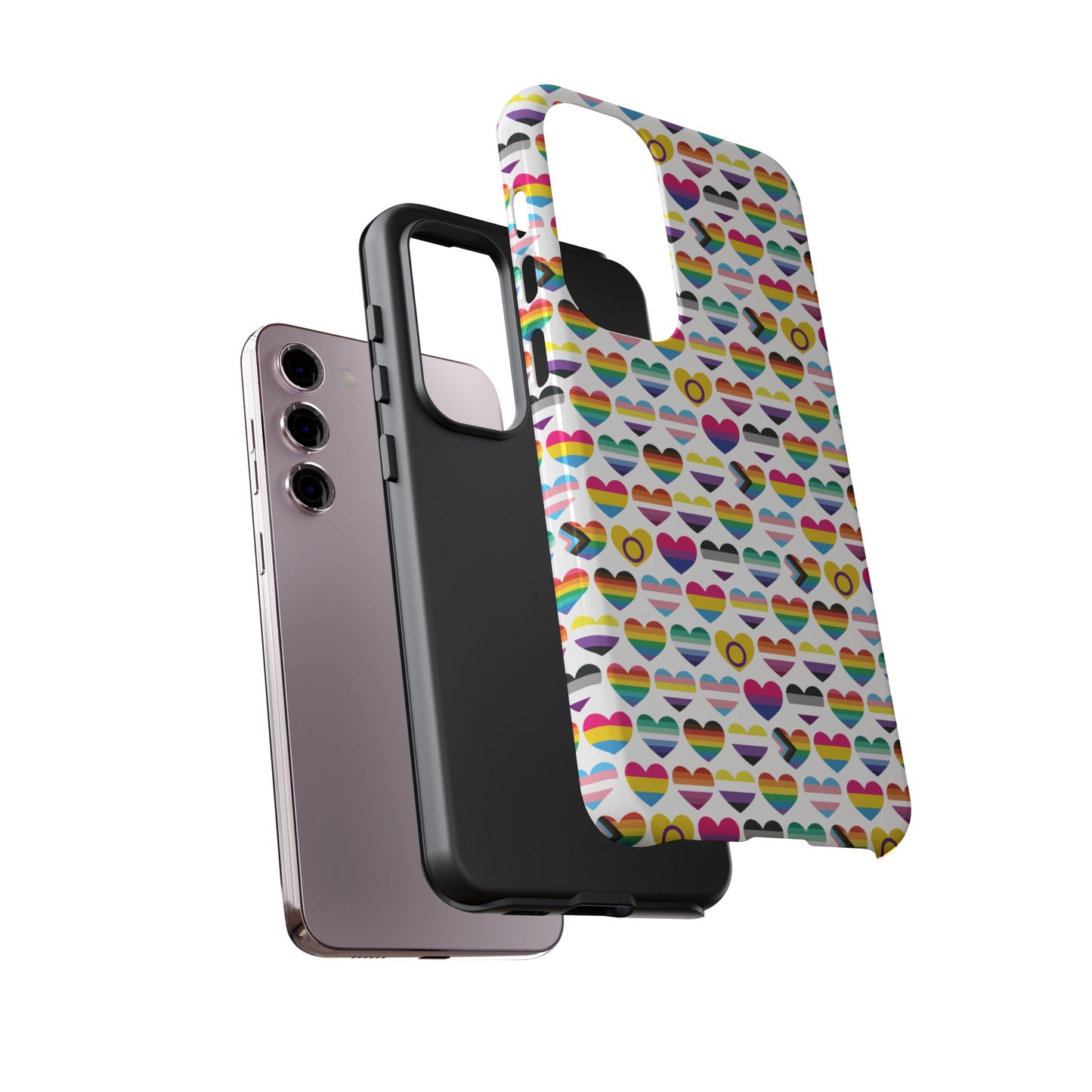 “heart of diversity" – bright edition – android tough phone case