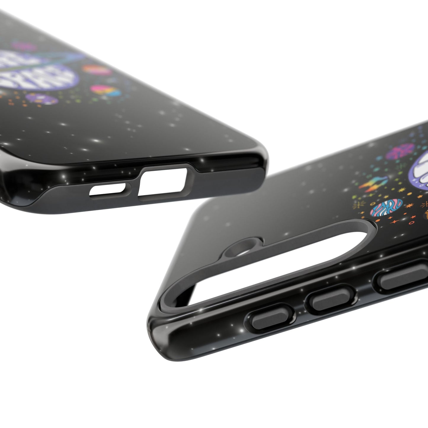 "safe space" lgbtqia+ pride galaxy android tough phone case