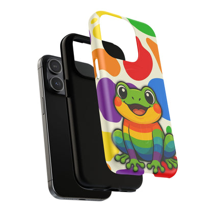 "Rainbow Ribbit" - LGBTQIA+ Pride Frog MagSafe® iPhone Tough Case