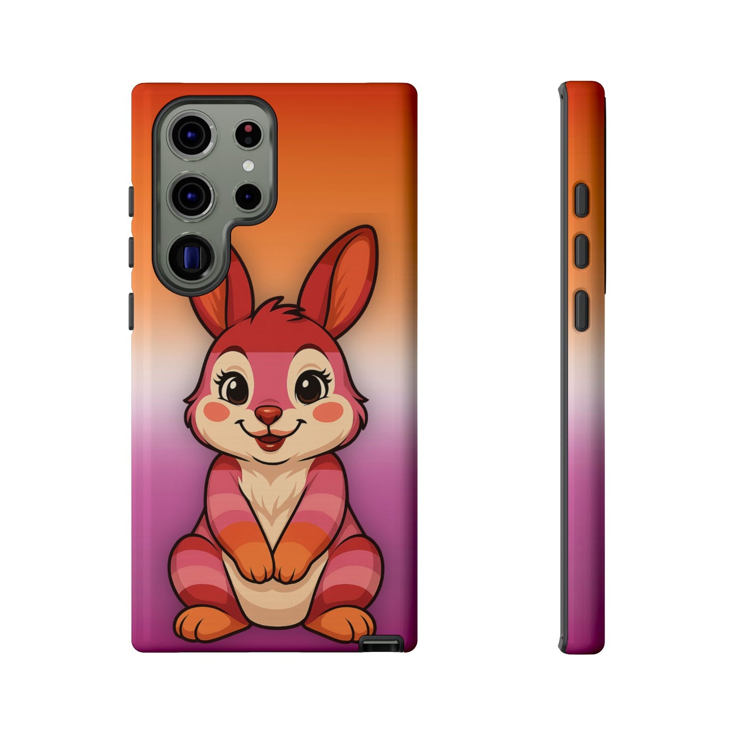 "hare to slay" – lesbian [femme] bunny android tough phone case