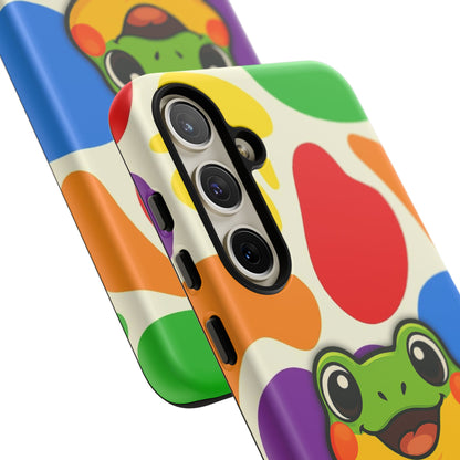 "Rainbow Ribbit" - LGBTQIA+ Pride Frog Android Tough Phone Case