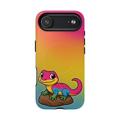 "Pan-tastic Voyage" – Pansexual Pride Gecko MagSafe® iPhone Tough Case