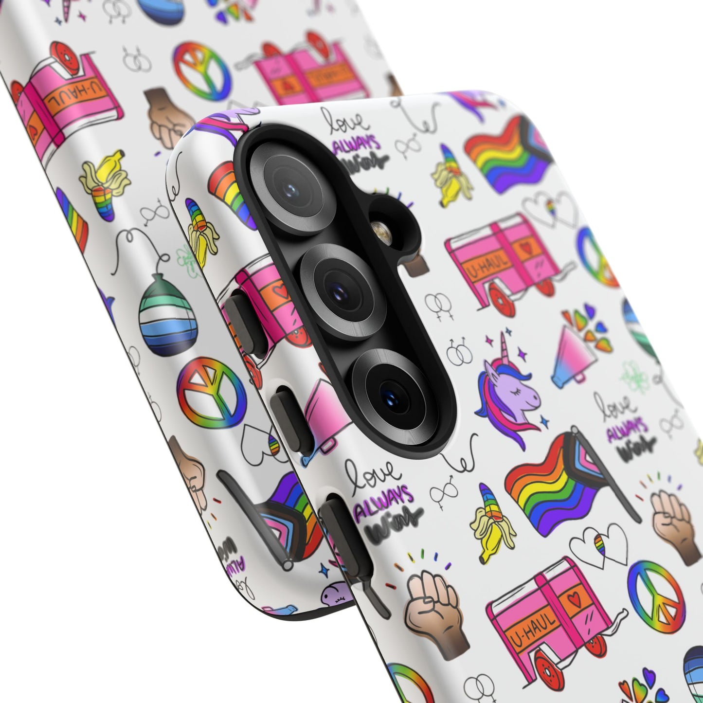 "identity mix" lgbtqia+ collage android tough phone case