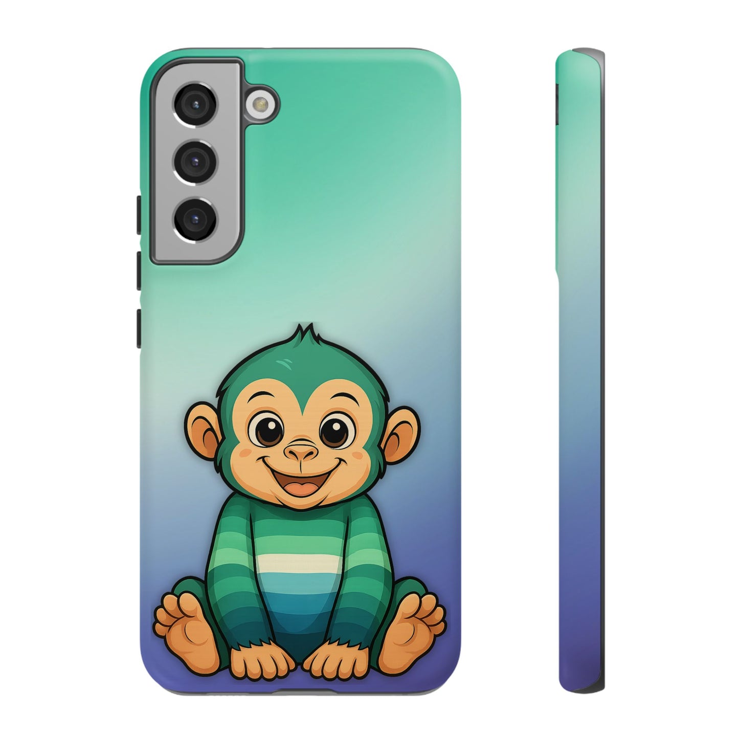"monkey love" – gay [mlm] pride android tough phone case