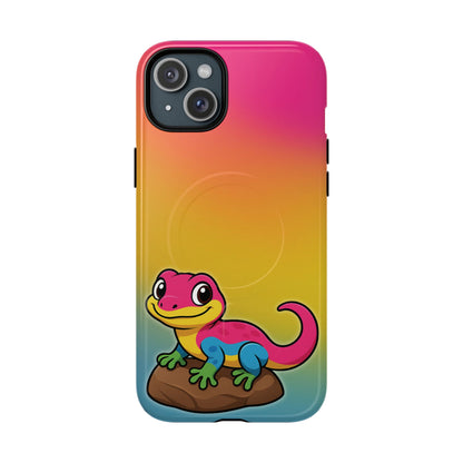 "Pan-tastic Voyage" – Pansexual Pride Gecko MagSafe® iPhone Tough Case