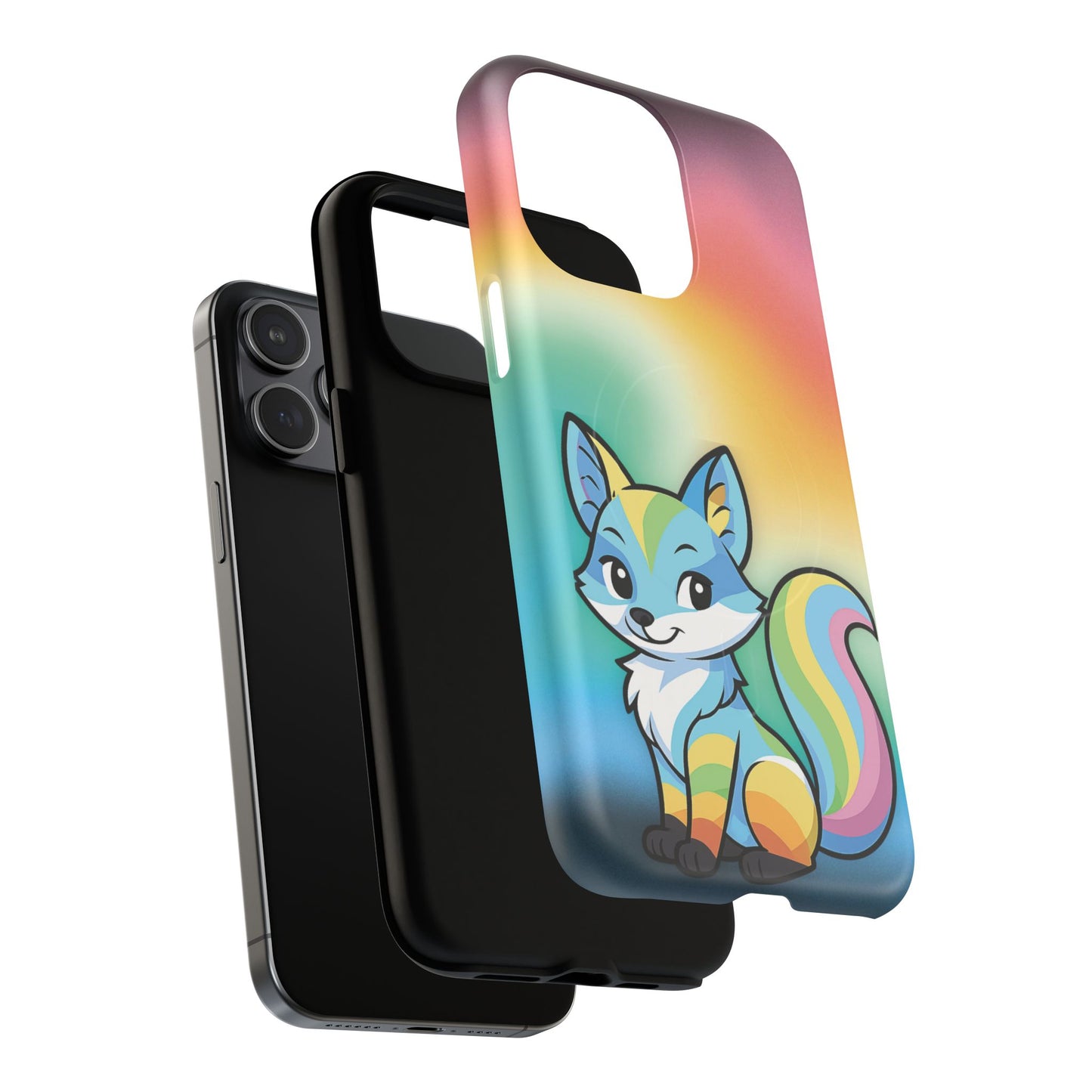 "queer as a fox" – queer pride fox magsafe® iphone case