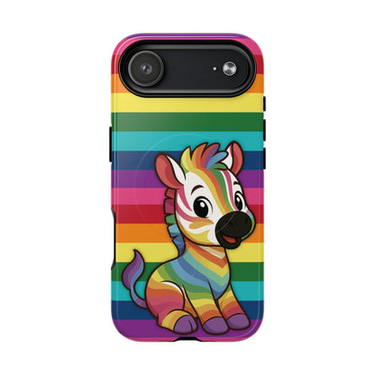 "Zee the O.G." – Original Rainbow Pride Zebra MagSafe® iPhone Tough Case