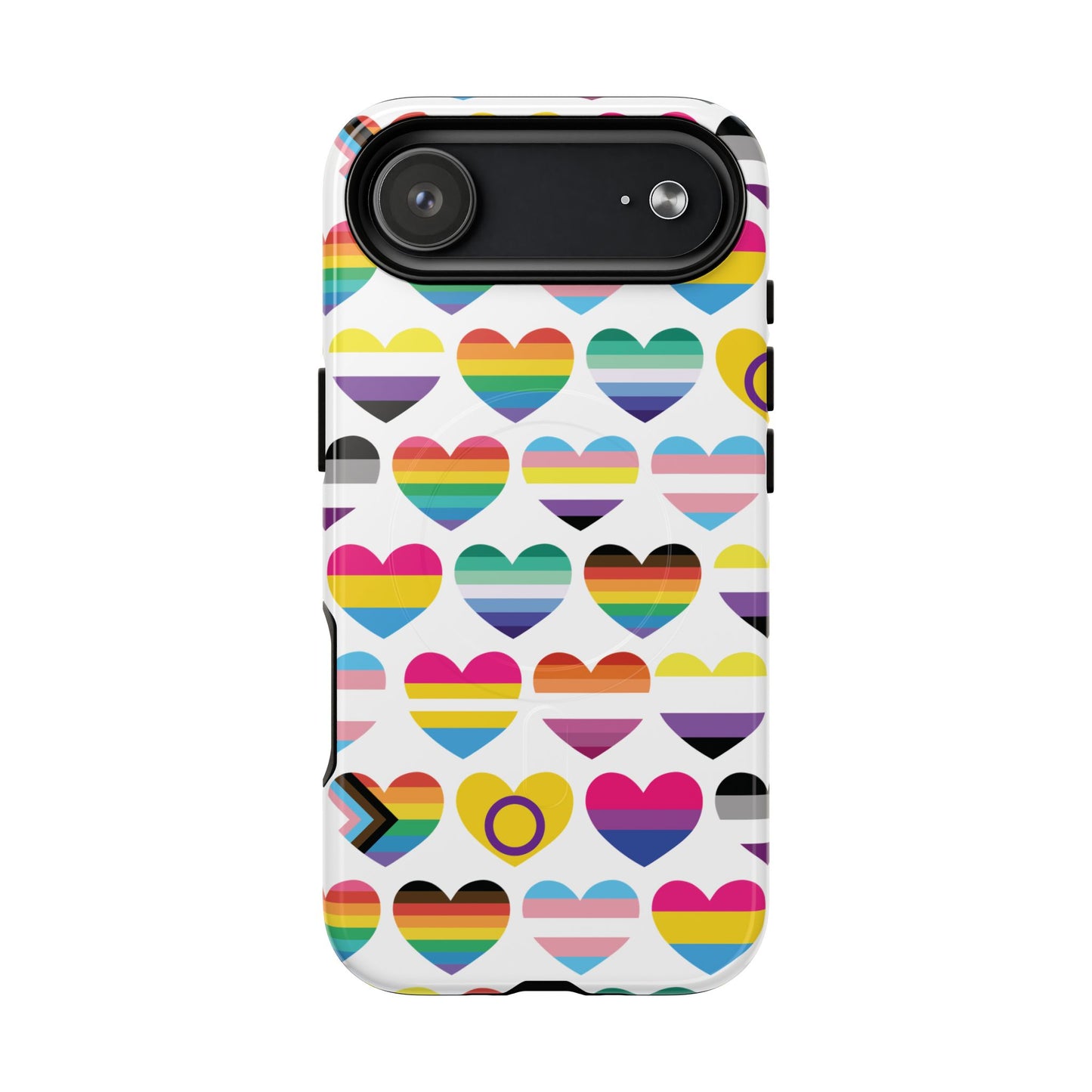 "proud hearts" lgbtqia+ love magsafe® iphone case