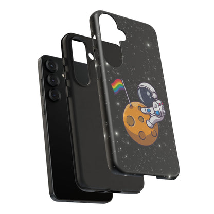 "Cosmic Queer" LGBTQIA+ Android Astronaut Tough Phone Case