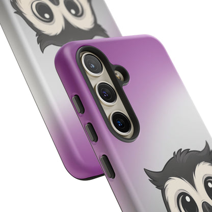 "Ace-Wise" – Asexual Pride Owl Android Tough Phone Case