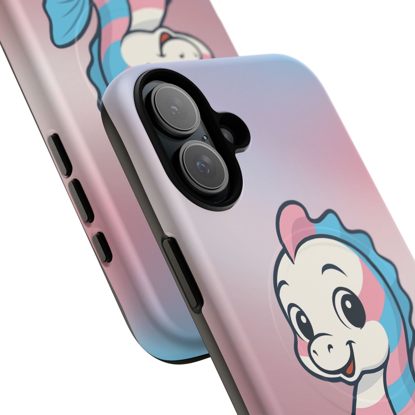 "sea me" – trans pride seahorse magsafe® iphone tough case