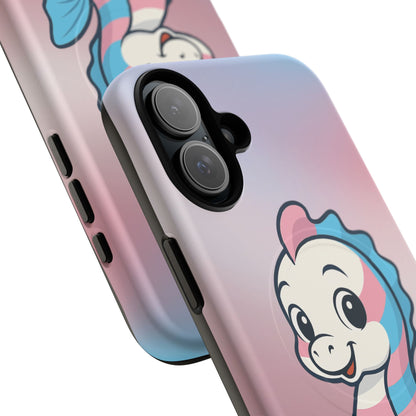 "Sea Me" – Trans Pride Seahorse MagSafe® iPhone Tough Case