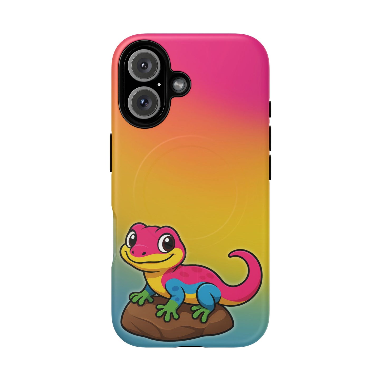 "pan-tastic voyage" – pansexual pride gecko magsafe® iphone tough case