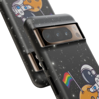 "Cosmic Queer" LGBTQIA+ Android Astronaut Tough Phone Case