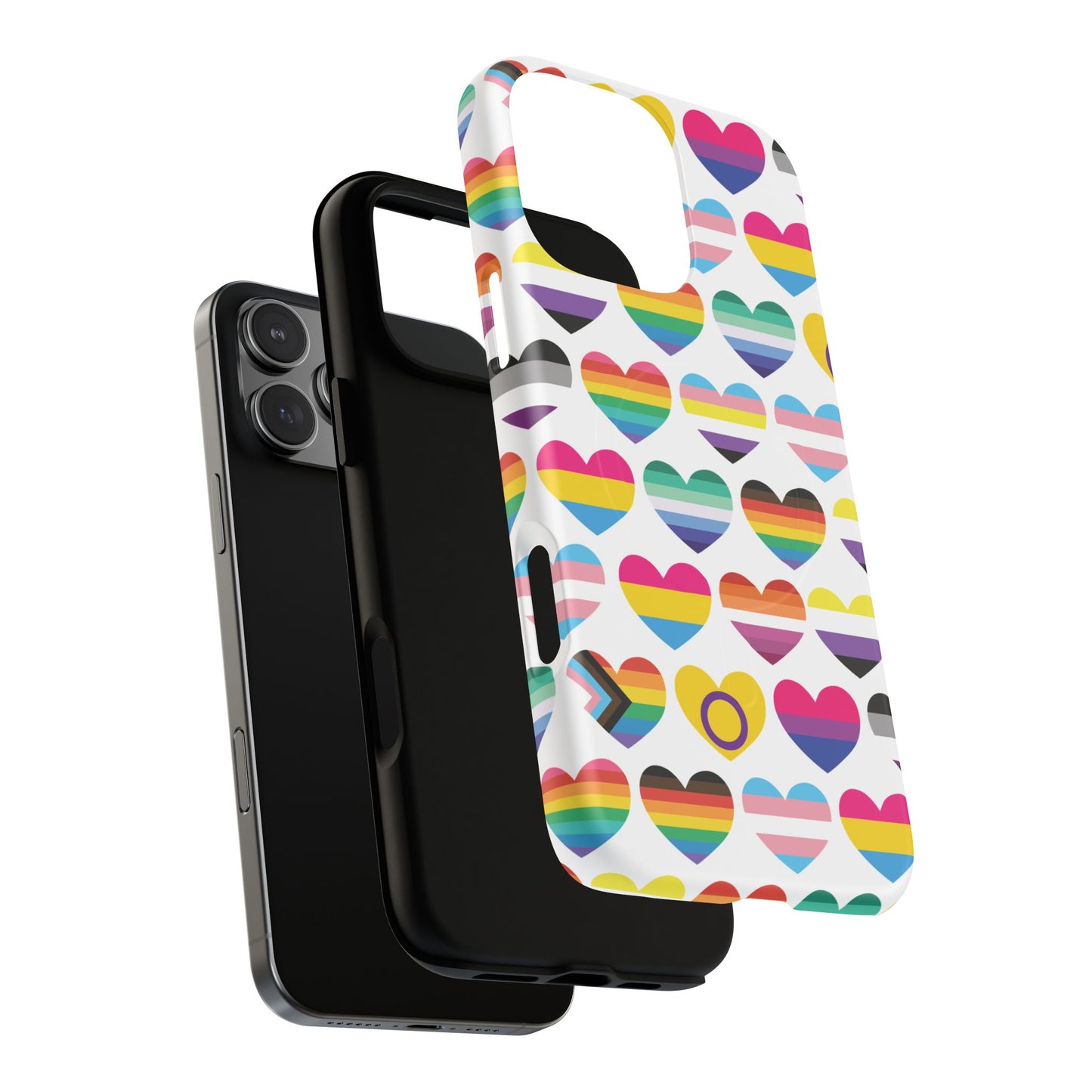 "proud hearts" lgbtqia+ love magsafe® iphone case