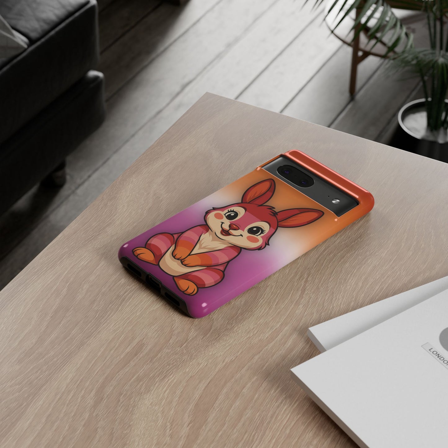 "hare to slay" – lesbian [femme] bunny android tough phone case