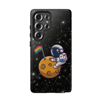 "Cosmic Queer" LGBTQIA+ Android Astronaut Tough Phone Case