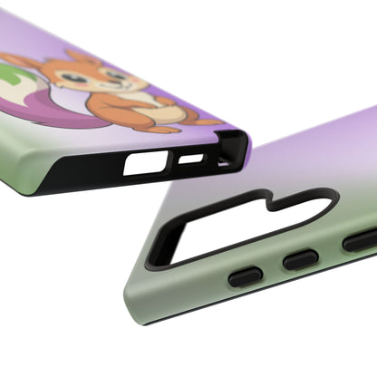 "Queeriosity"– Genderqueer Squirrel Pride Android Tough Phone Case