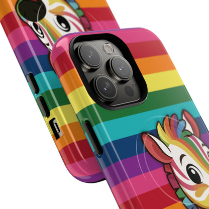 "Zee the O.G." – Original Rainbow Pride Zebra MagSafe® iPhone Tough Case