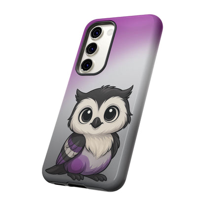"Ace-Wise" – Asexual Pride Owl Android Tough Phone Case