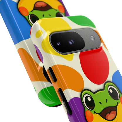 "Rainbow Ribbit" - LGBTQIA+ Pride Frog Android Tough Phone Case